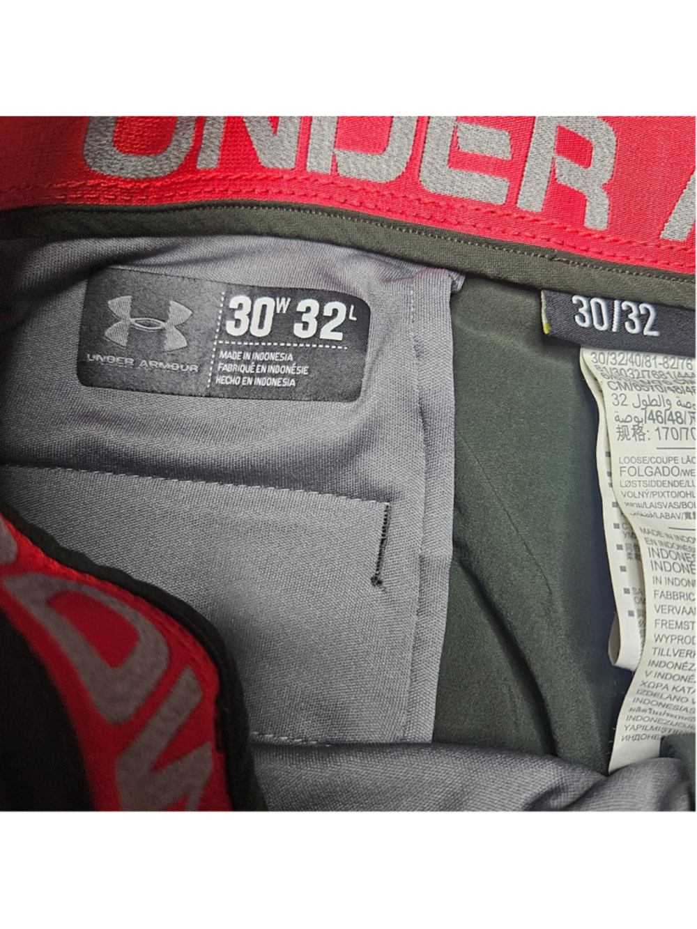 Under Armour 30x32 Green Match Play Golf Pants - Picture 8 of 9